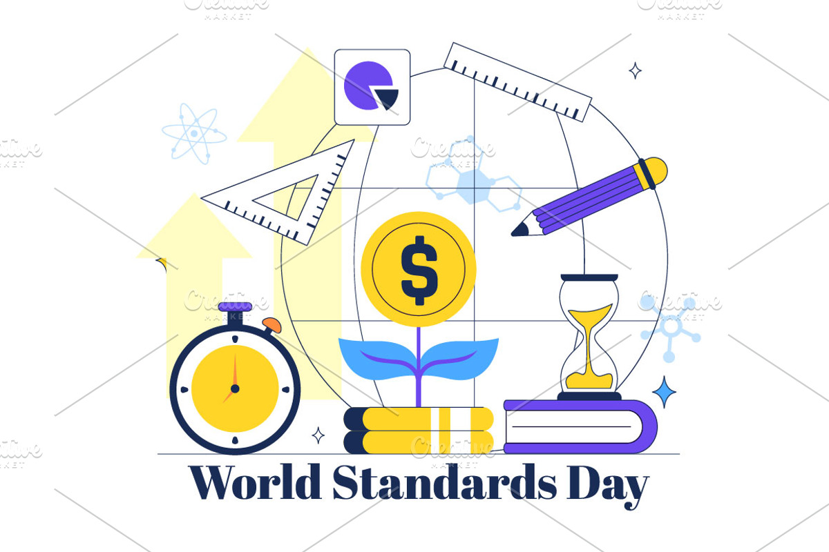 10 World Standards Day Illustration, an Education Illustration by denayunebgt (Photo 4 of 4)