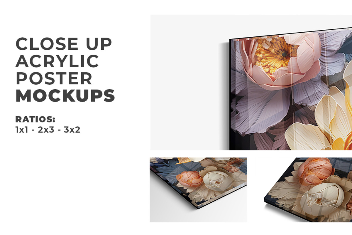 Acrylic Poster Mockups Bundle, a Merchandise Mockup by Mockups by Carlos Viloria (Photo 2 of 13)