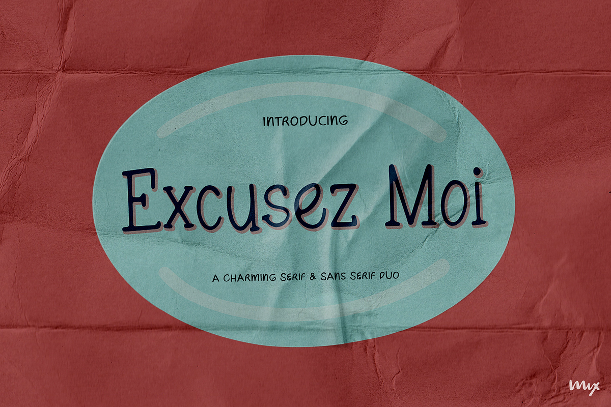 Excusez Moi - A Charming Font Duo, a Serif Font by Mix Fonts (Photo 1 of 5)