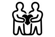 Couple Love Heart Silhouette, an Object Graphic by Gfx_Store (Thumbnail 1 of 16)