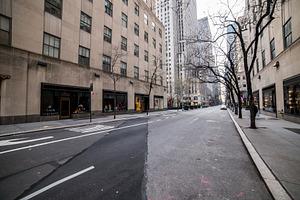 Empty rockefeller center in new york stock photo containing us and home