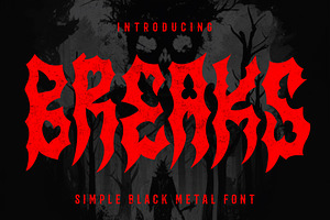 BREAKS - Horror Font