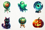 Halloween Sublimation Clipart, an Illustration by RobertsArt (Thumbnail 3 of 7)