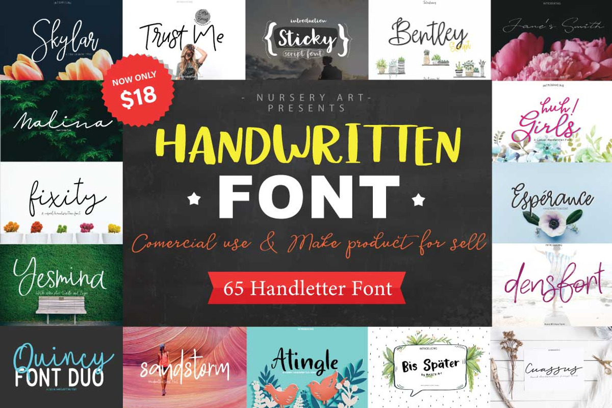 Handwritten Font Bundle