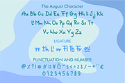 The August - Fun Handwritten Font, a Symbol Font by Allouse Studio (Thumbnail 8 of 11)