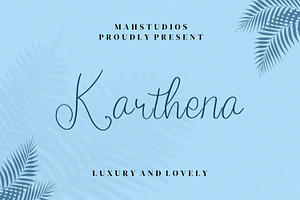 Karthena Script Fonts