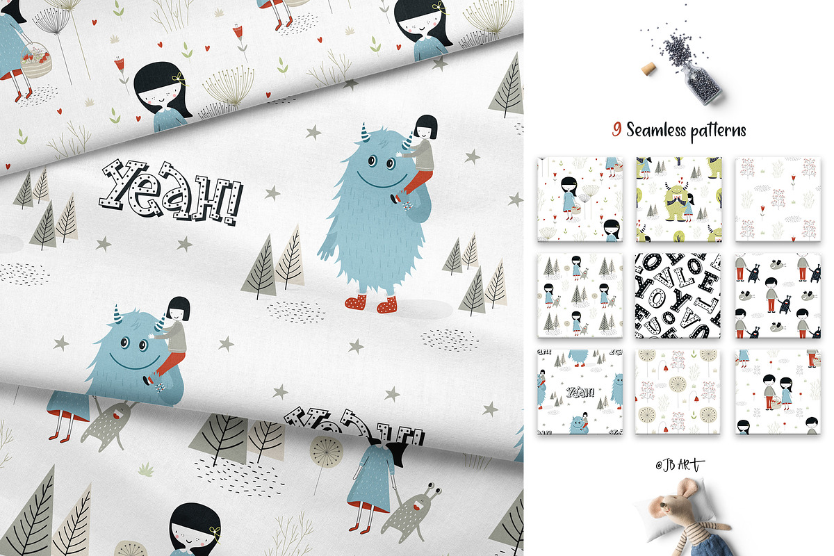 Kids and Monsters, an Animal Illustration by Oksana Stepova (Photo 6 of 11)