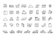 Construction and Building Line Icons, an Outline Icon by Tettygreen (Thumbnail 3 of 3)
