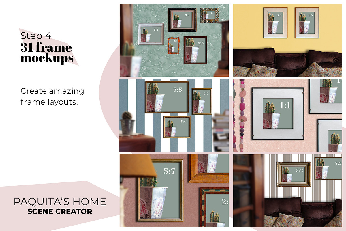 Paquita's Scene Creator - 31 frames, a Household Mockup by bluevan (Photo 5 of 16)