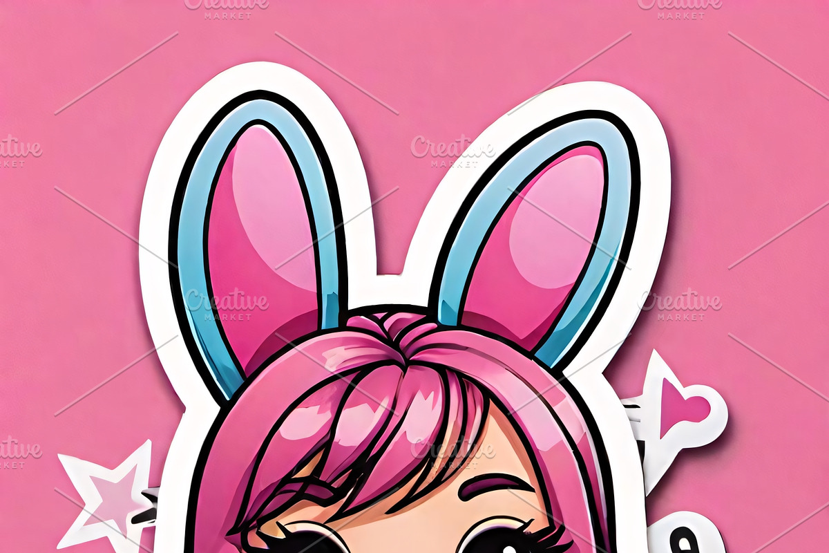 Kawaii Girl Stickers & Illustrations, an Illustration by ETARA by Mea Hau (Photo 16 of 16)
