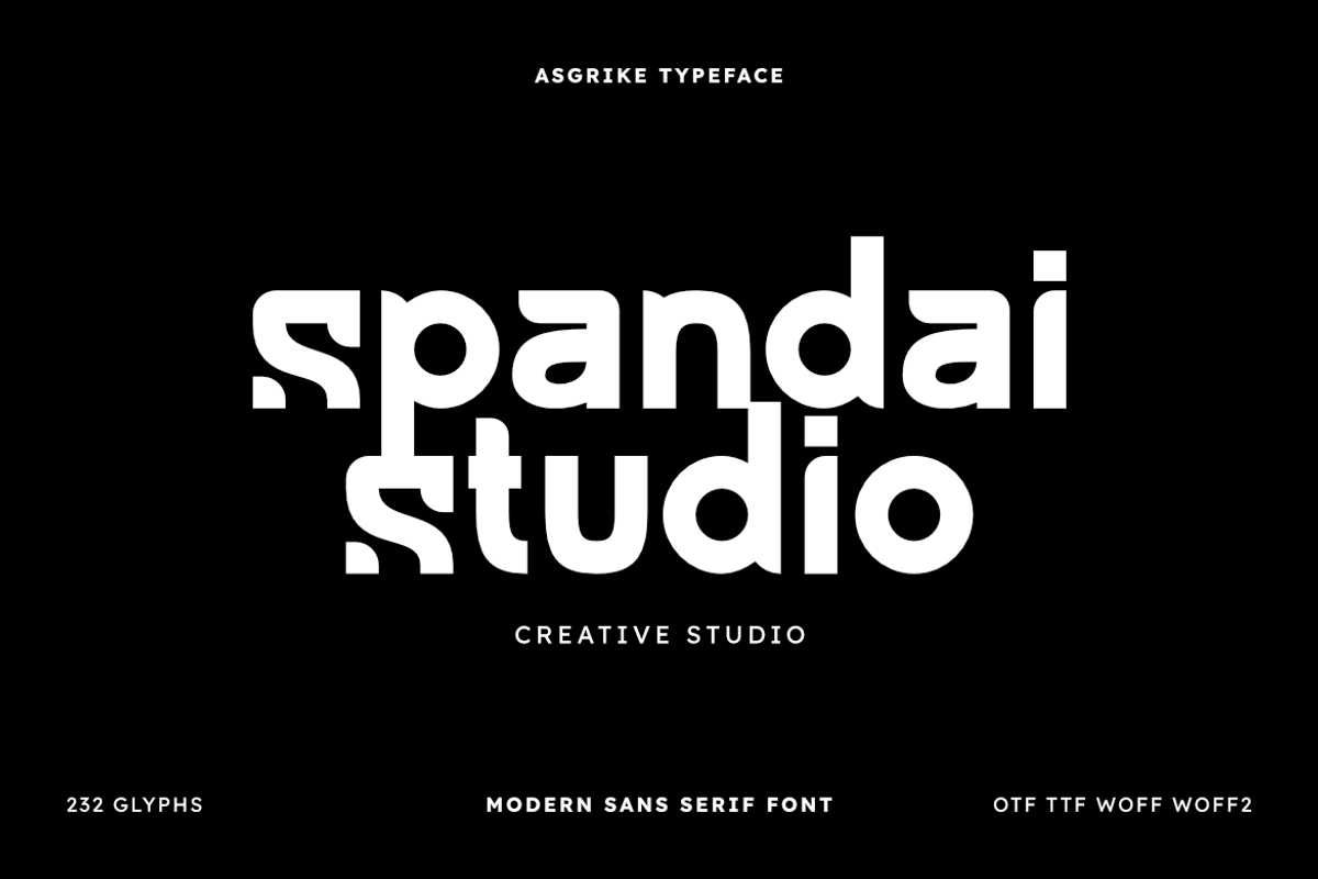 Asgrike - Modern Sans Serif Font, a Font by Masyafi Studio (Photo 2 of 9)