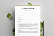 Modern Resume Template  MOLLY A4, a Resume Template by Graace Studio (Thumbnail 3 of 4)