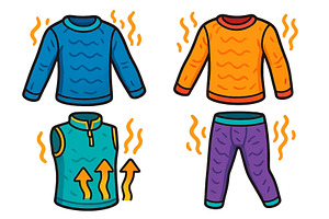 Warm and cozy activewear design, an Object Illustration by ZinetroN