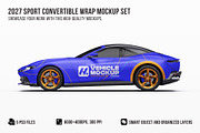2027 Sport Convertible Mockup Set, an Advertising Mockup by Halal Graphic Studio (Thumbnail 1 of 12)