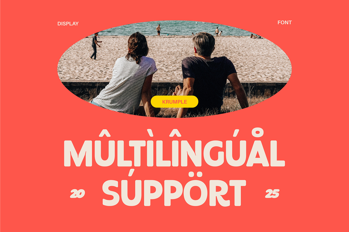 Krumple - Display Font, a Sans Serif Font by Studio Moara (Photo 4 of 8)
