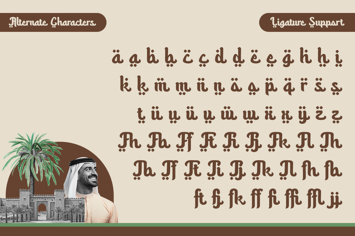 Haliya - Arabic Font Style Typeface, a Handwritten Font by Afkari Studio (Photo 8 of 10)