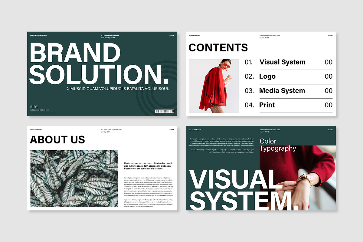 Professional Brand Identity Template, a Presentation Template by E-Type (Photo 2 of 7)