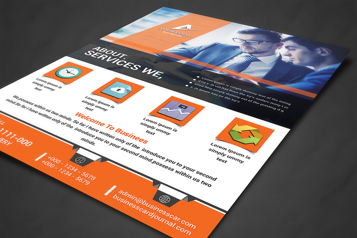 Business Planner Flyers Print Templa, a Flyer Template by AfzaalGraphics (Photo 2 of 4)