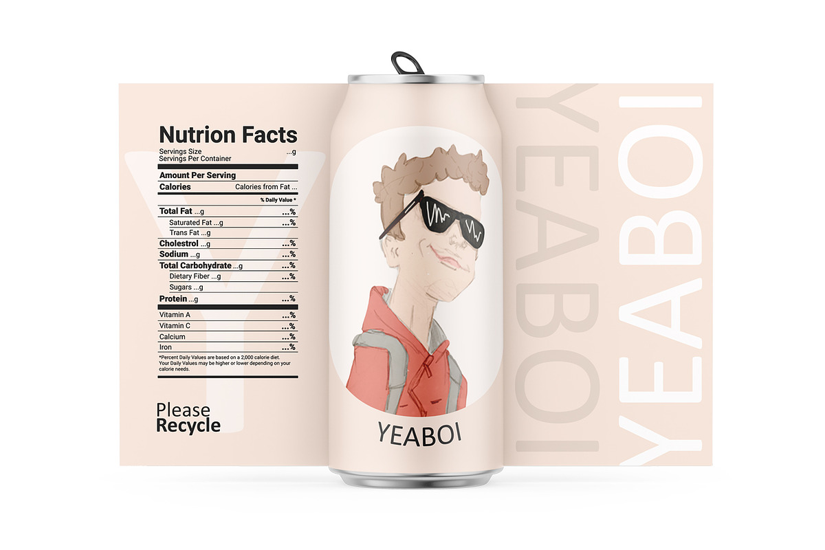Aluminum Can With Matte Label, a Templates & Theme by VadimPetrov (Photo 1 of 4)