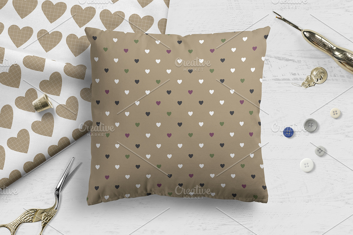 LOVE seamless patterns, a Graphic by Nastya Draws (Photo 2 of 6)