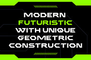 Halford – Futuristic Geometric Font, a Font by Pekotype (Thumbnail 2 of 16)