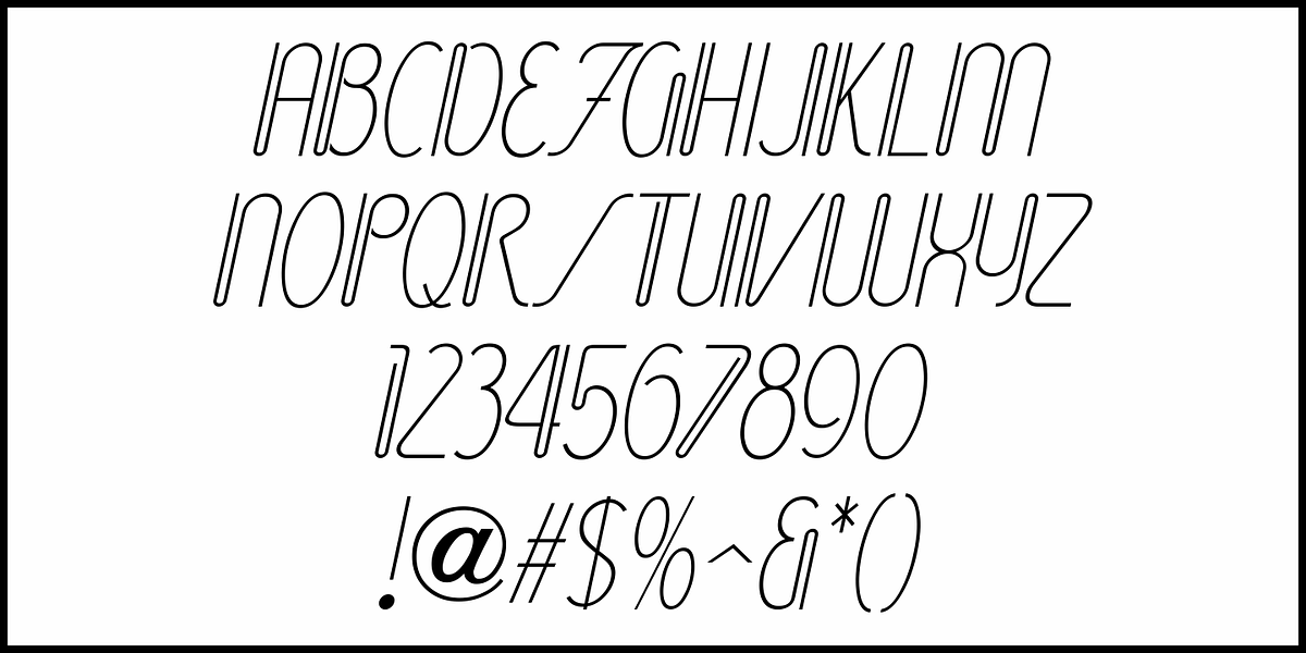 Wireline JNL, a Sans Serif Font by Jeff Levine Fonts (Photo 5 of 5)