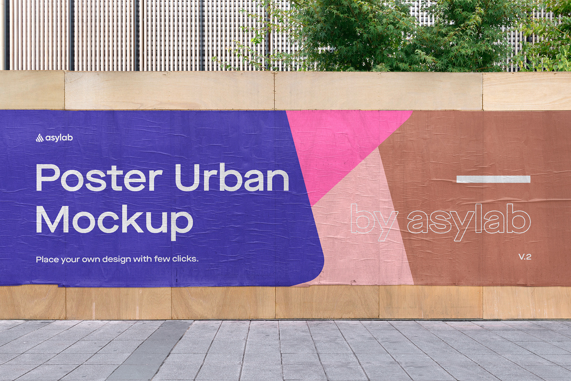 Urban Poster Street Mockup - PSD, an Advertising Mockup by Asylab