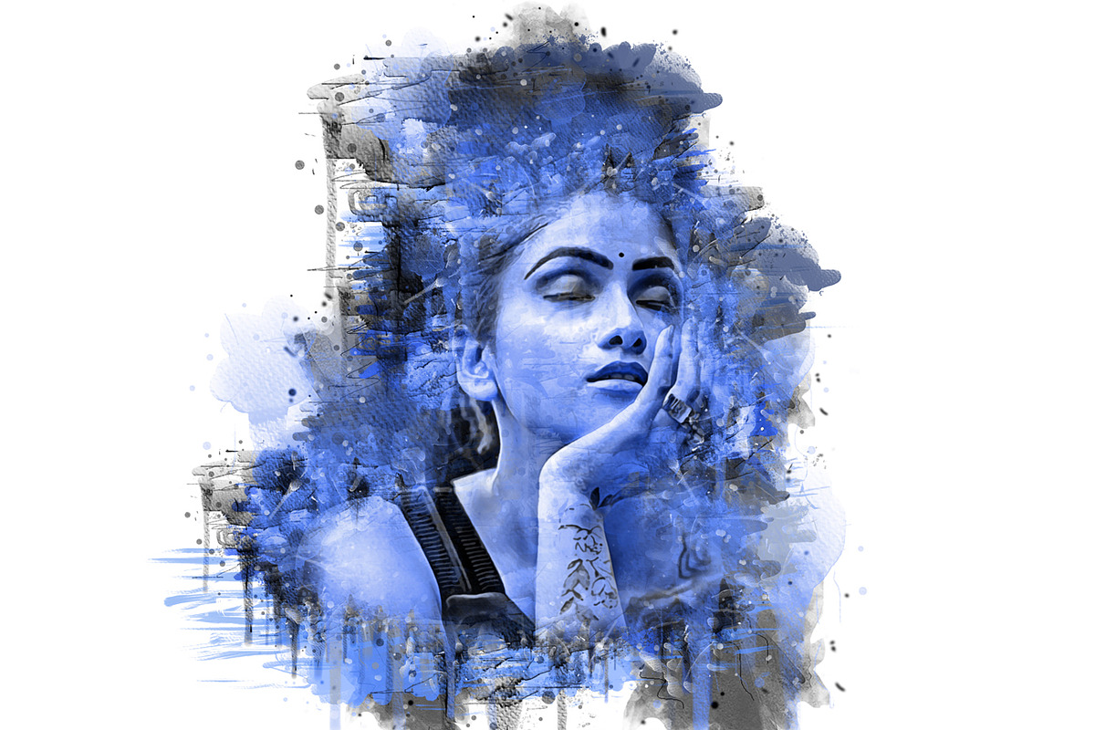 Pro Watercolor Photoshop Action, an Action Add-On by Studio Retouch