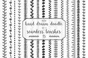 60 doodle vector pattern brushes, a Brush Add-On by Sunshine Art Shop (Thumbnail 5 of 8)