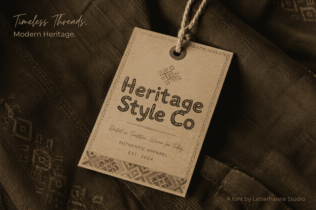 Batikaya: A Folk-Art Font, a Handwritten Font by Letterhanna Studio (Photo 9 of 9)