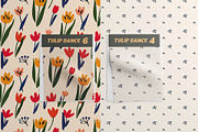 Bold Tulip Meadow Pattern Collection, a Pattern Graphic by Asya Melkonyan Patterns (Thumbnail 6 of 16)