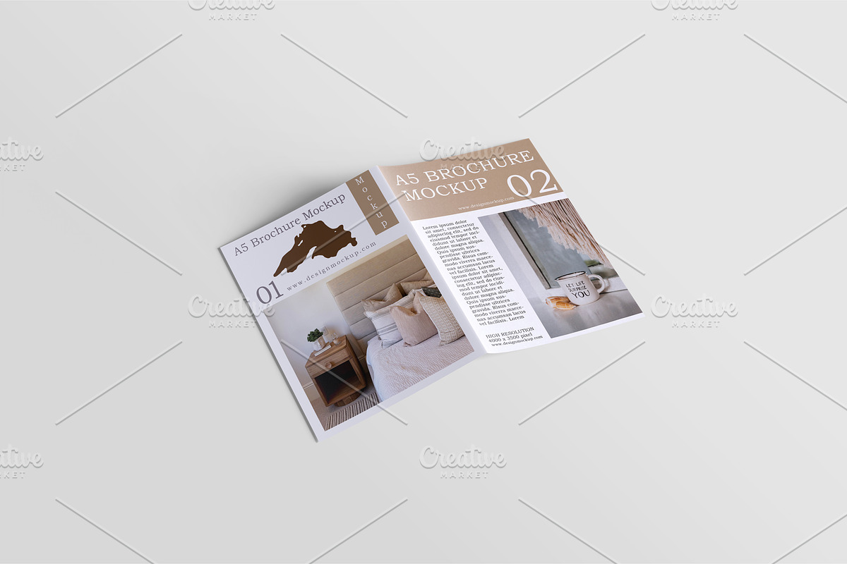 A5 Bifold Brochure Mockup Bundles, a Books & Magazine Mockup by Ambo Ampeng (Photo 15 of 26)