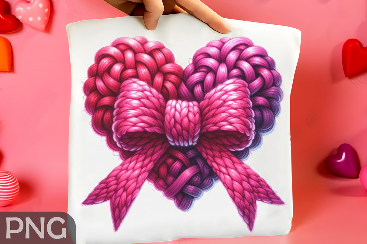 Valentine Faux Crochet Png Bundle, an Illustration by RobertsArt (Photo 10 of 10)