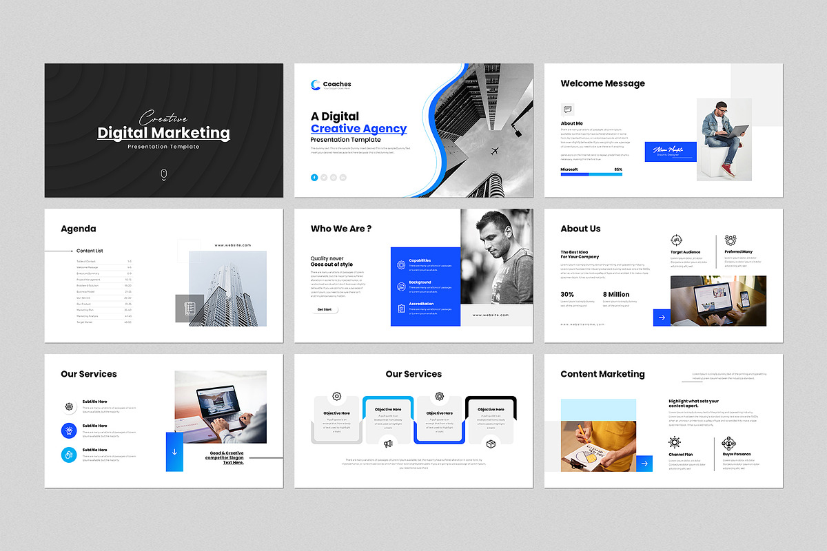 Digital Marketing Presentation, a Presentation Template by GenerousArt (Photo 2 of 8)