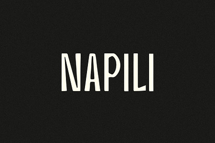 Napili | A Tropical Display Font, a Sans Serif Font by Taylor Penton