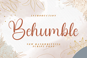 Behumble, a Handwritten Font by FreshTypeINK (Thumbnail 1 of 8)