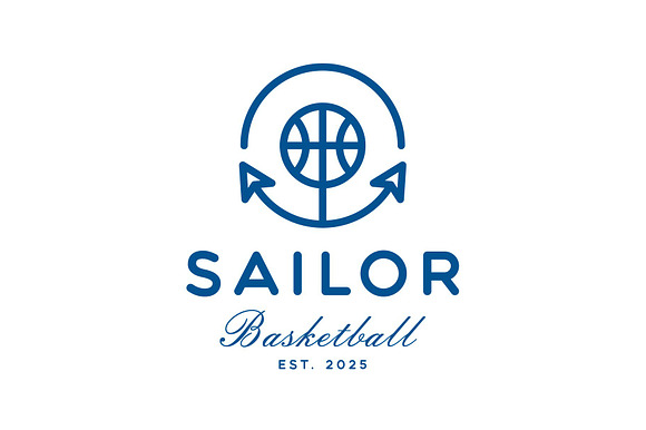 Sailor Basketball Logo Design preview 2