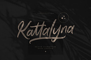 Kattalyna Brush Signature, a Script Font by Creatype Studio (Thumbnail 1 of 9)
