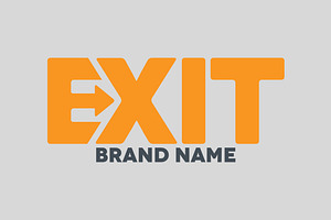 Exit Logo Design