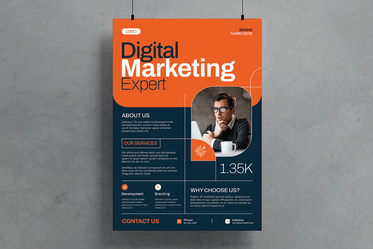 Digital Marketing Expert Flyer, a Flyer Template by MightyDesign (Photo 1 of 6)