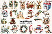 Australian Christmas Clipart, an Illustration by Pixels.Craft (Thumbnail 1 of 6)