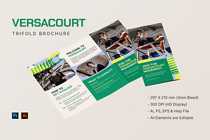 Versacourt - Trifold Brochure, a Brochure Template by StreaksideStd
