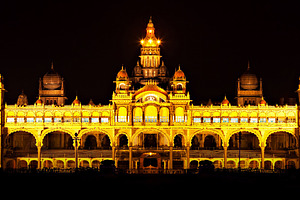 Mysore palace, a Photo by saiko3p