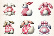 Cute Bunny Butt Sublimation Clipart, an Illustration by Dream Creation (Thumbnail 4 of 5)