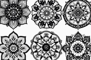Boho Floral Mandala Bundle Set, an Illustration by Creativeshirt (Thumbnail 3 of 7)