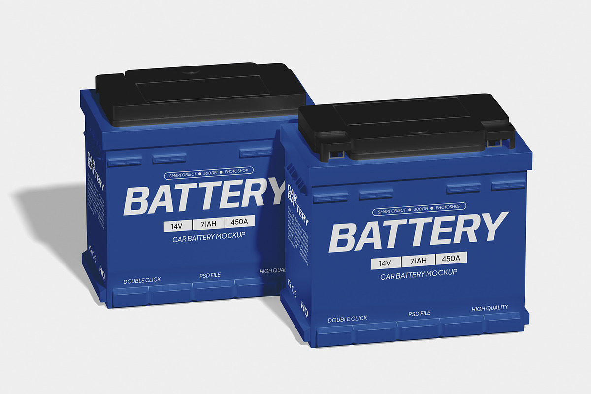 Car Battery Mockup, a Household Mockup by Unerispace (Photo 4 of 5)