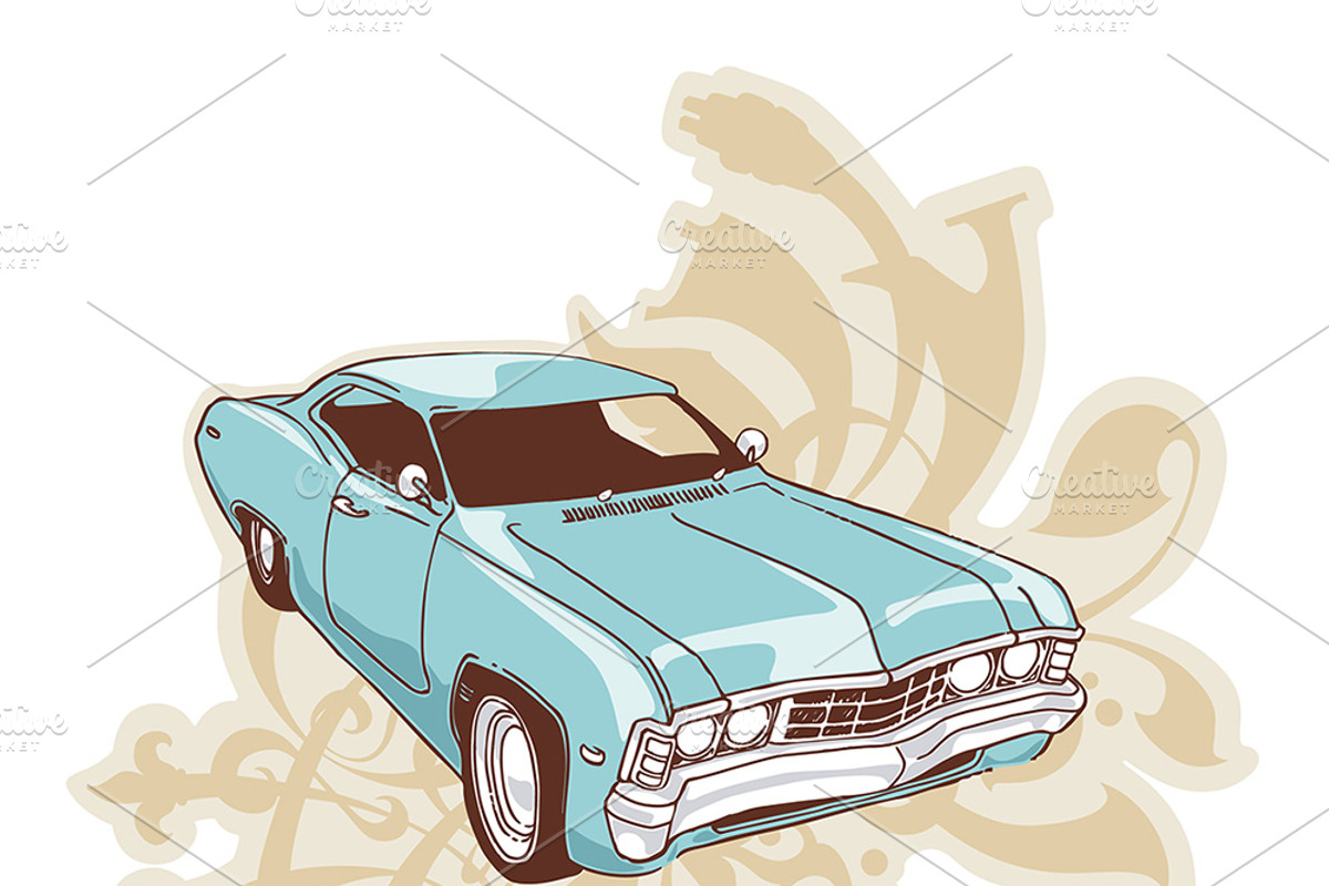 Retro Low-rider, an Illustration by LEKS illustrations