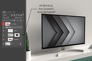 Monitor Display Mock-up #02, a Product Mockup by alexandeerco (Thumbnail 4 of 5)