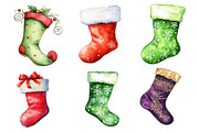 Christmas Stokings Clipart, an Illustration by Dream Creation (Thumbnail 3 of 6)