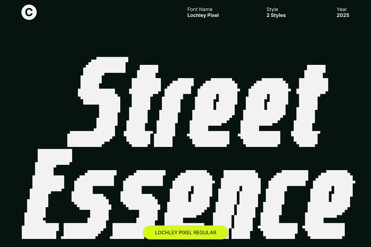 Lochley Pixel, a Sans Serif Font by Craft Supply Co. (Photo 3 of 8)